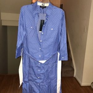 Jones NY: French blue Shirt Dress